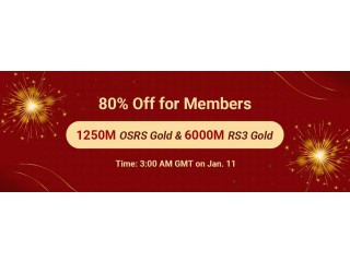 Amazing 80% Off Sale: Obtain OSRS Gold with 80% Off as RSorder Members